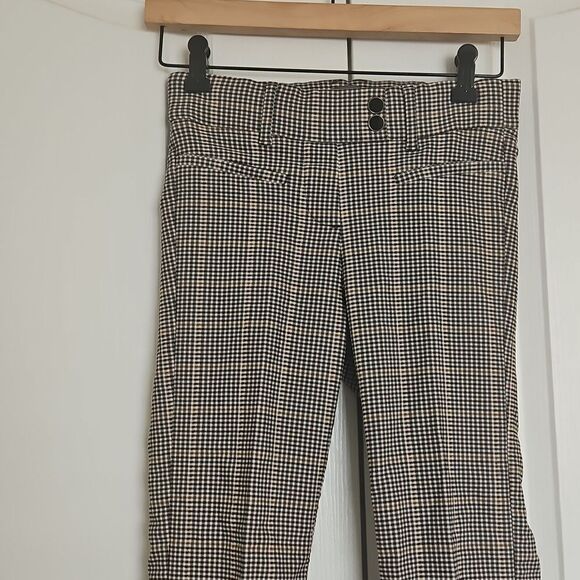 Suzy Shier Buffalo Check Mid-Rise Skinny Casual Pants Brown XS - Picture 3 of 16